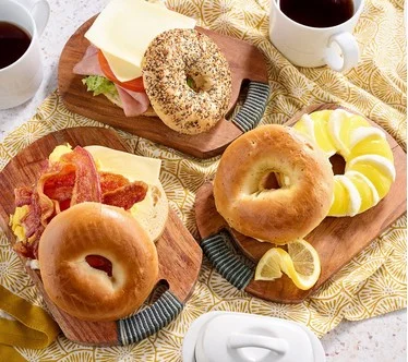 Just Bagels (24) 4oz NYC Lemon Poppyseed Everything or Plain Bagels