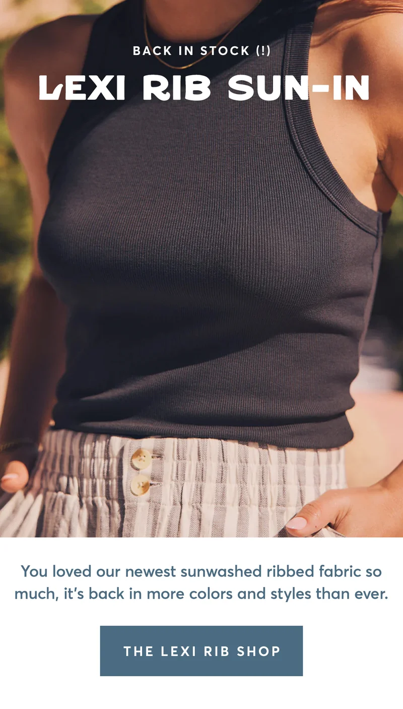 Soft, ribbed, stretchy perfection.