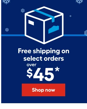 Free shipping on select orders over $45.