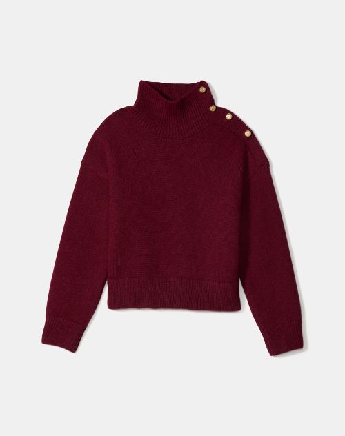 Turtleneck With Bauble Buttons