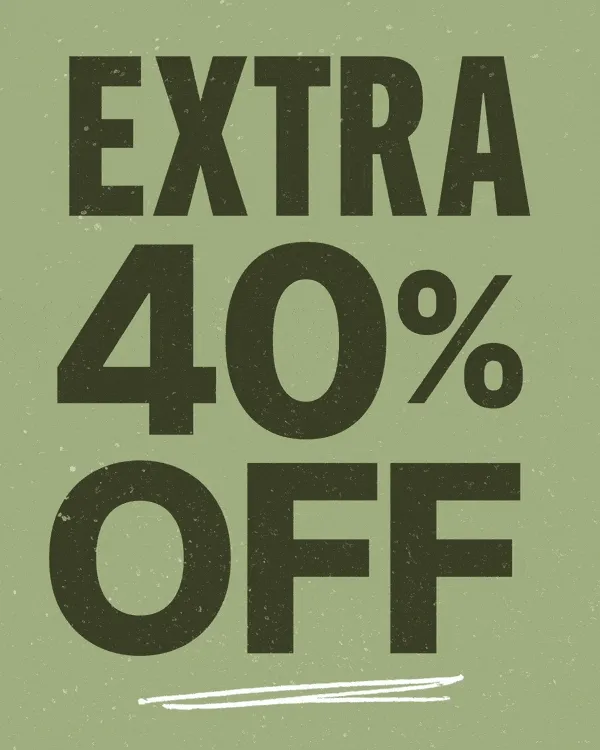 EXTRA 40% OFF SALE