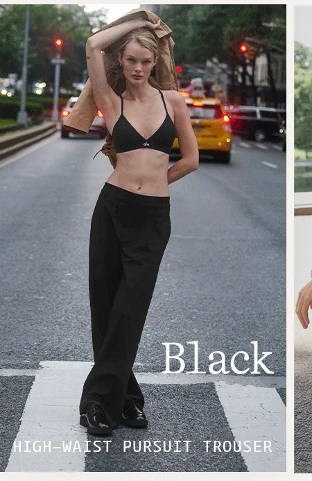 Black - High-Waist Pursuit Trouser
