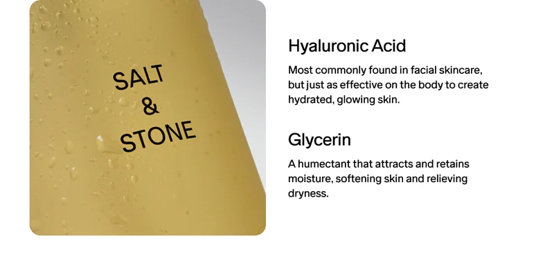 What's in the Body Wash? Hyaluronic Acid and Glycerin