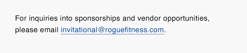 2024 Rogue Invitational Sponsorship & Vendor Opportunities