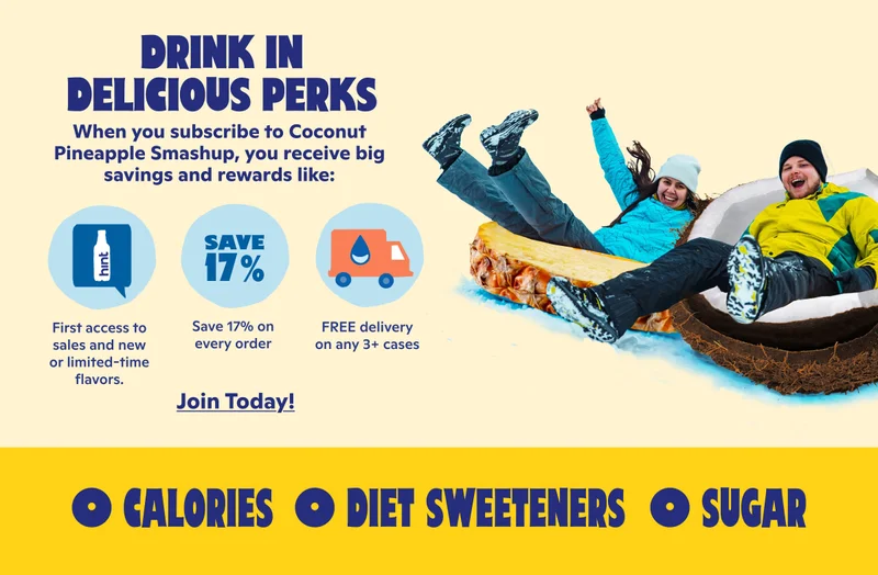 Drink in delicious perks when you subscribe to Coconut Pineapple Smashup.