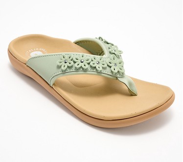 Revitalign Orthotic Floral Thong Sandals - Yumi Hamptons
