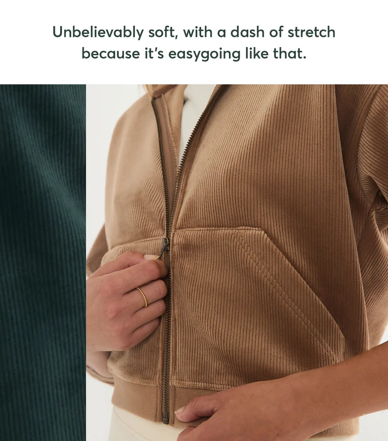 Unbelievably soft, with a dash of stretch because it's easygoing like that.