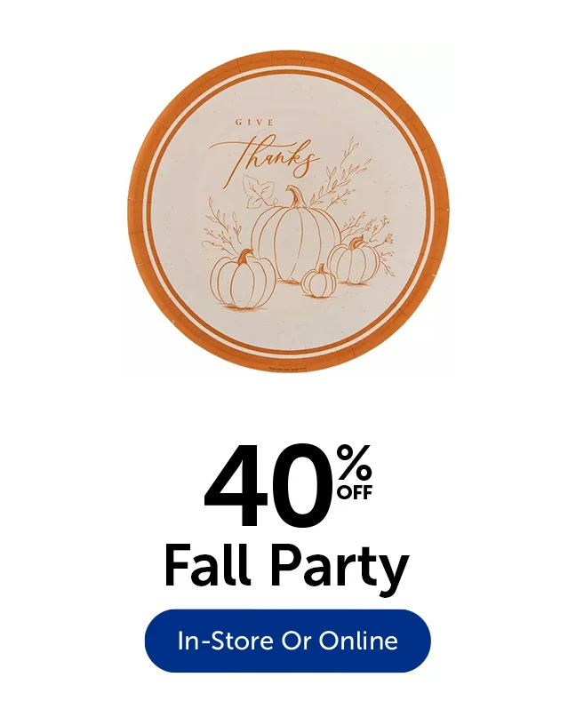 40% Off Fall Party
