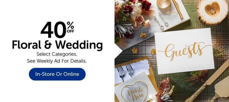 40% Off Floral & Wedding