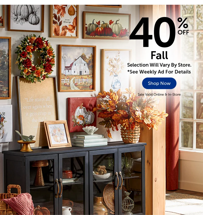 40% Off Fall