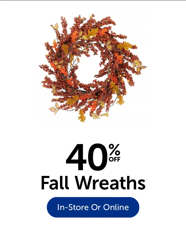 40% Off Fall Wreaths