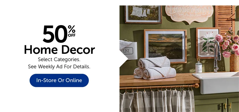 50% Off Home Decor