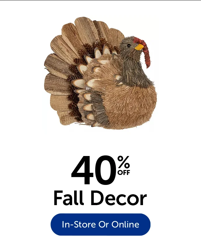 40% Off Fall Decor