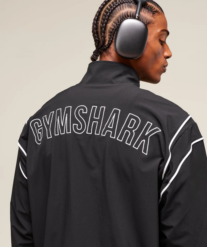 Retro Crinkle Track Jacket