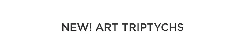 New! Art Triptychs