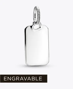 Engravable Rectangle Tag Pendant