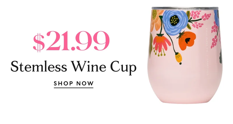$21.99 Stemless Wine Cup