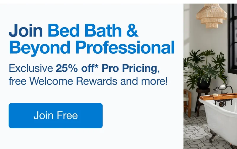 Join our Professional Program with exclusive 25% trade pricing, free Welcome Rewards, and more!