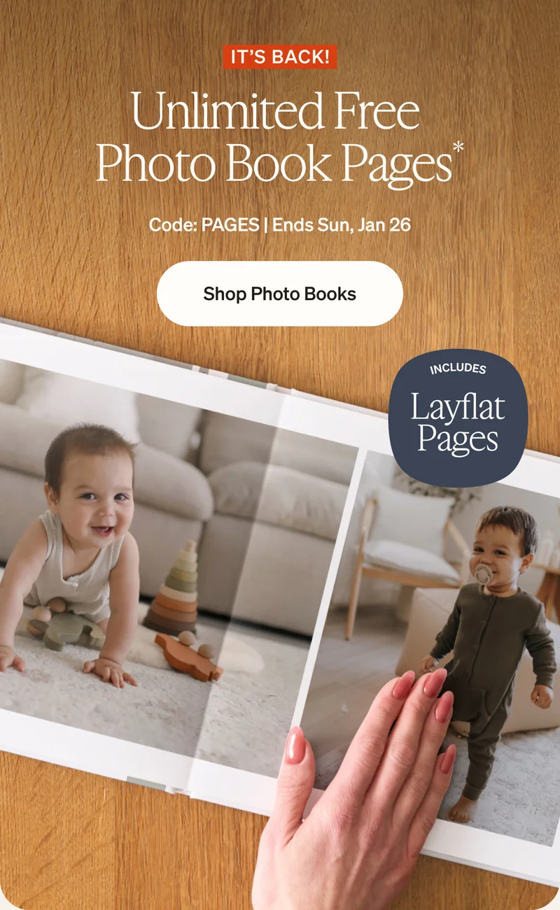 Unlimited Free Photo Book Pages + Up to 40% Off Almost Everything, Prints for Pennies