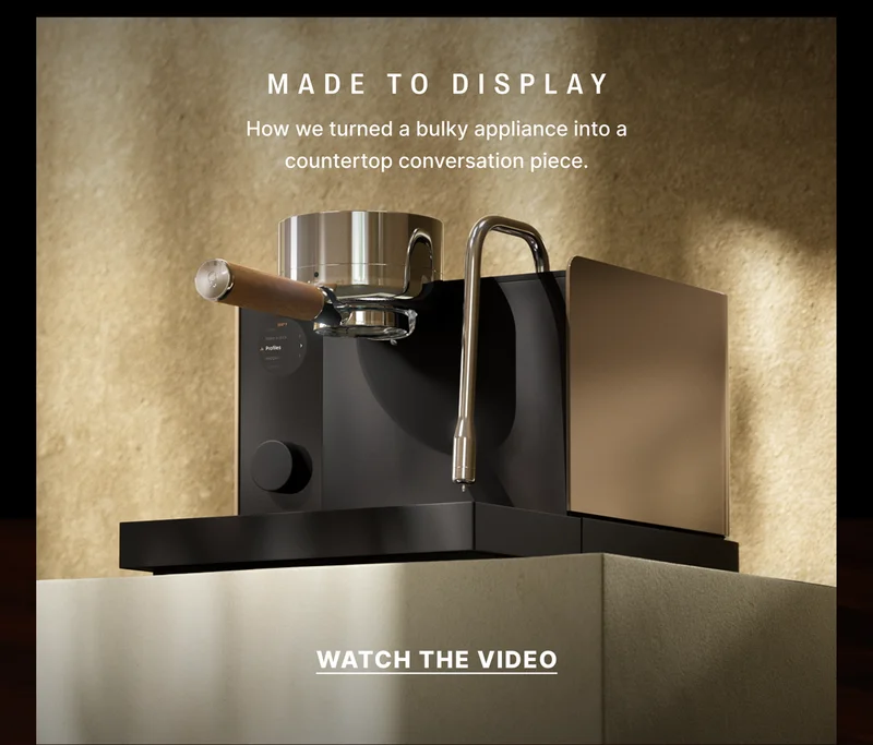 Made to display: how we turned a bulky appliance into a countertop conversation piece.