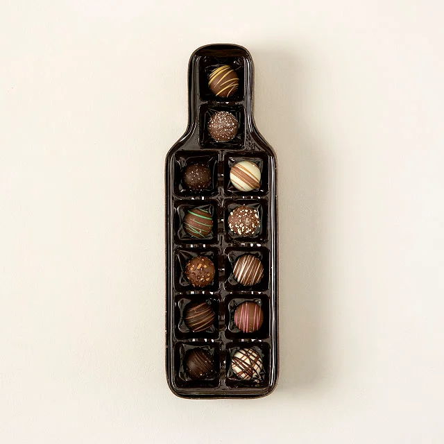 Bottle-of-Wine Chocolate Truffles Box