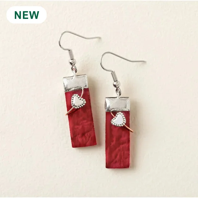 Wrapped in Love Stained Glass Earrings