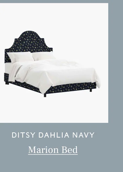 Ditsy Dahlia Navy - Marion Bed