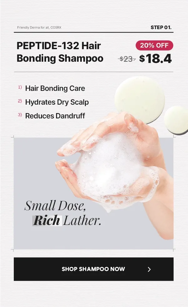 Peptide-132 Hair Bonding Shampoo