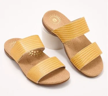 Revitalign Orthotic Leather Slide Sandals - Sullivan