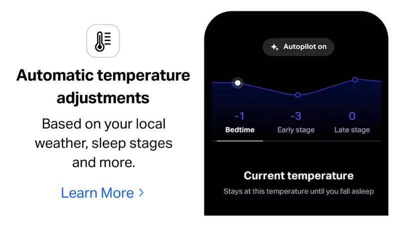 Automatic temperature adjustments.