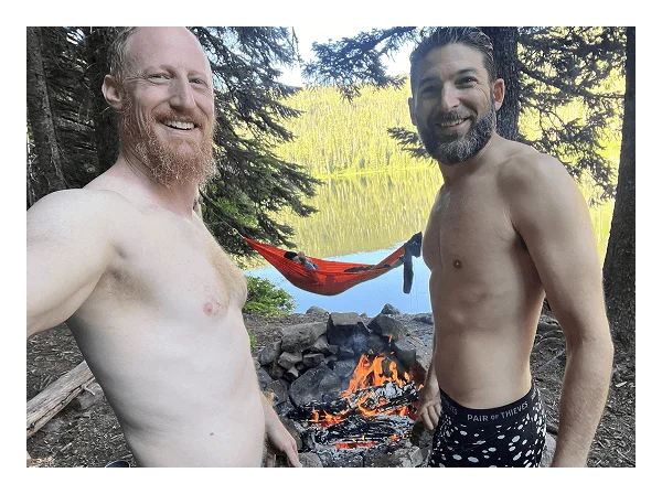 Alan at his backpacking campsite