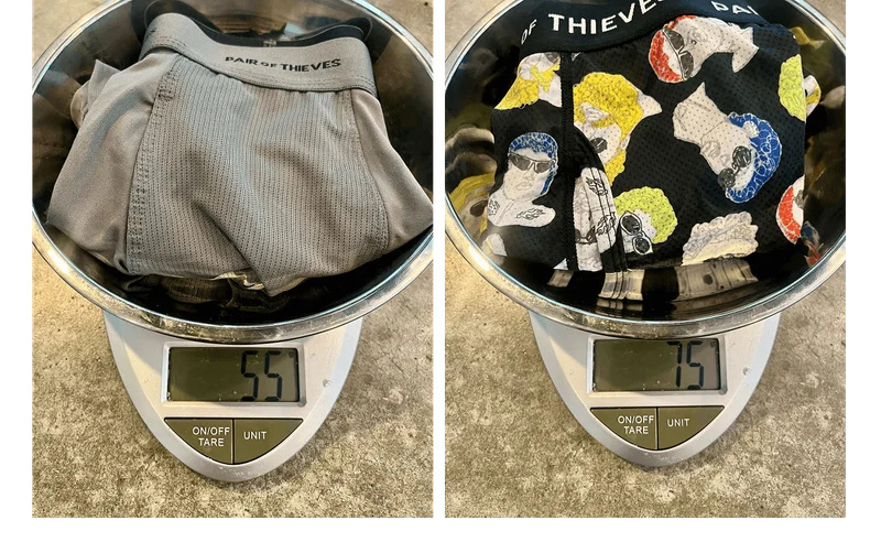 Weight differences between Quick Dry and SuperFit