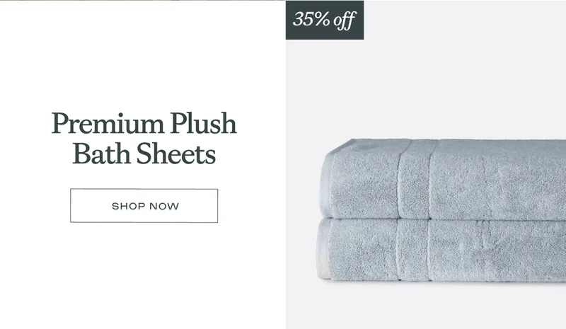 Premium Plush Bath Sheets up to 35% off