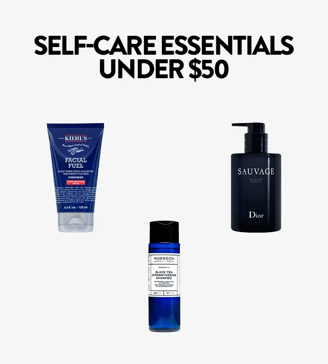 Grooming products from Jack Black, Kiehl's Since 1851, ATWATER, DIOR, Humanrace and Murdock London.