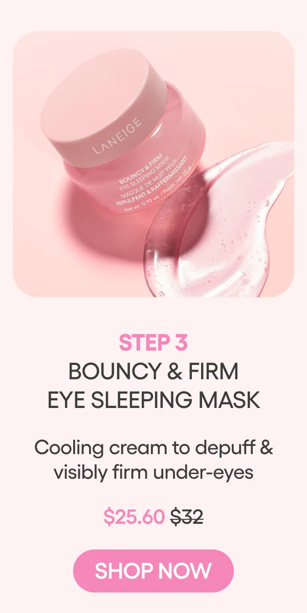 bouncy & firm eye sleeping mask
