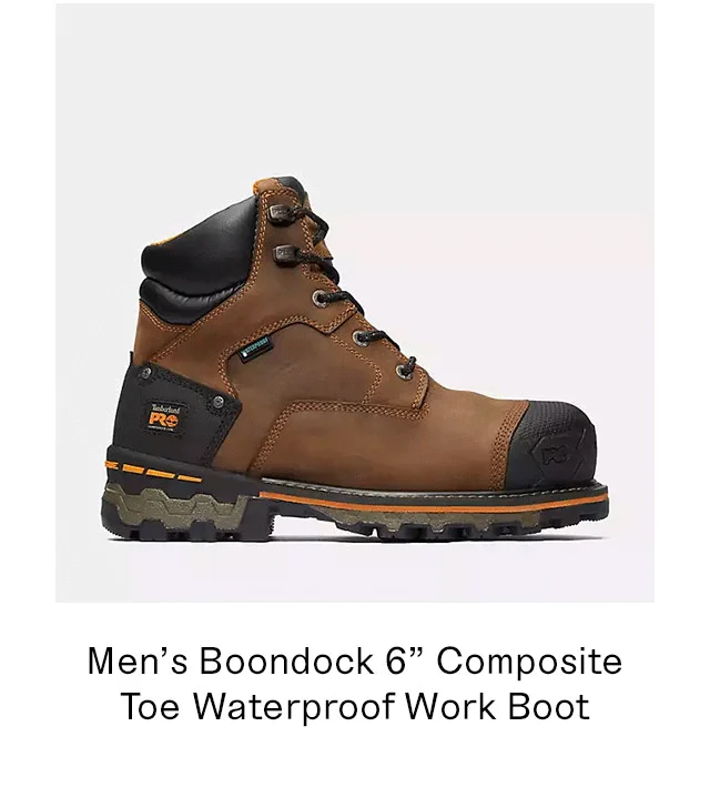 Men's Boondock 6 inch Composite Toe Waterproof Work Boot