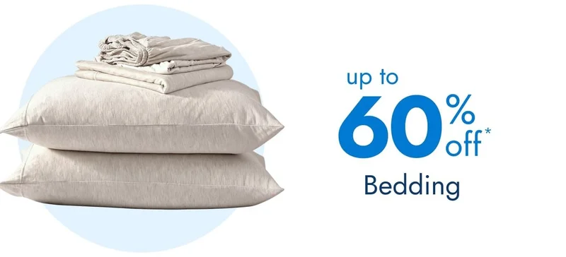 Bedding Up to 60% Off