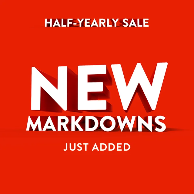 Half-Yearly Sale up to 60% off: new markdowns just added.