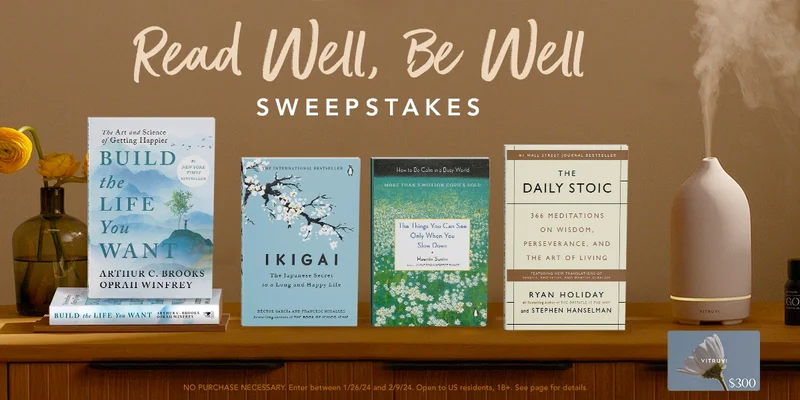 Enter for a chance to win the Read Well, Be Well Sweepstakes