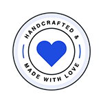 Handcrafted and made with love.