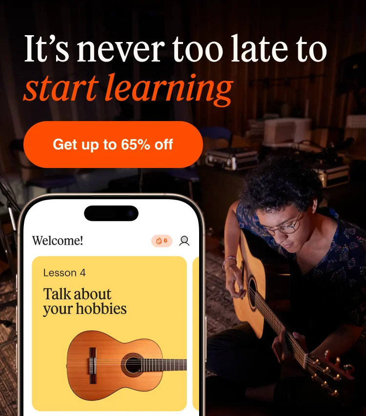 It's never too late to start learning
