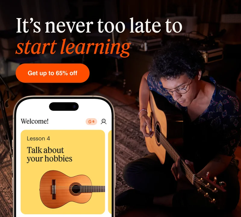 It's never too late to start learning