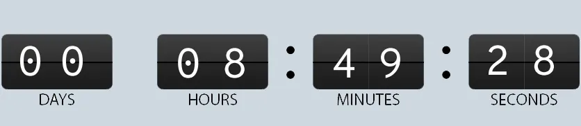 DAYS | HOURS | MINUTES | SECONDS