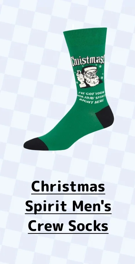Christmas Spirit Men's Crew Socks