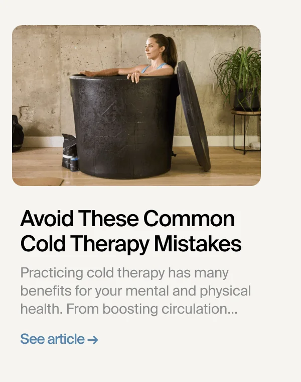 Avoid These Common Cold Therapy Mistakes Blog