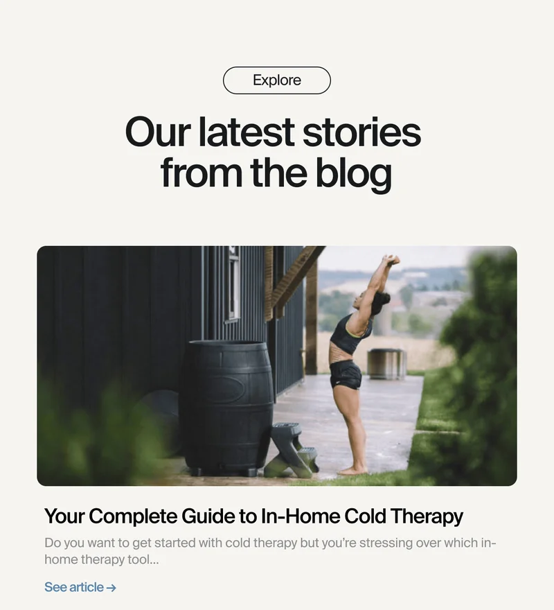 Your Complete Guide to In-Home Cold Therapy