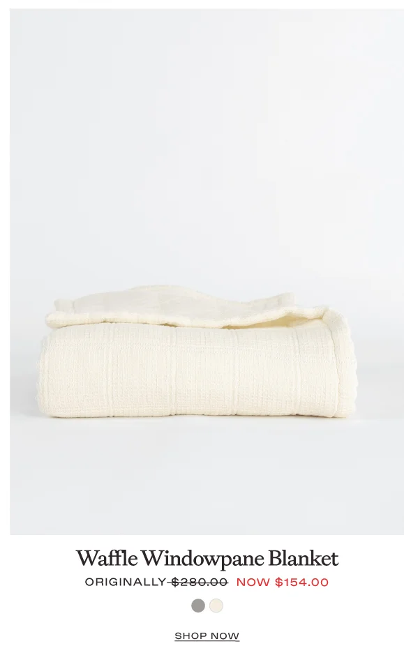Waffle Windowpane Blanket - Shop Now