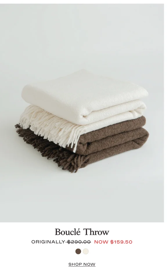 Boucle Throw - Shop Now
