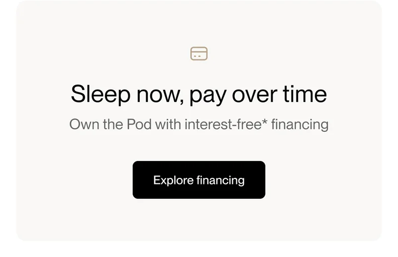 Sleep now, pay over time