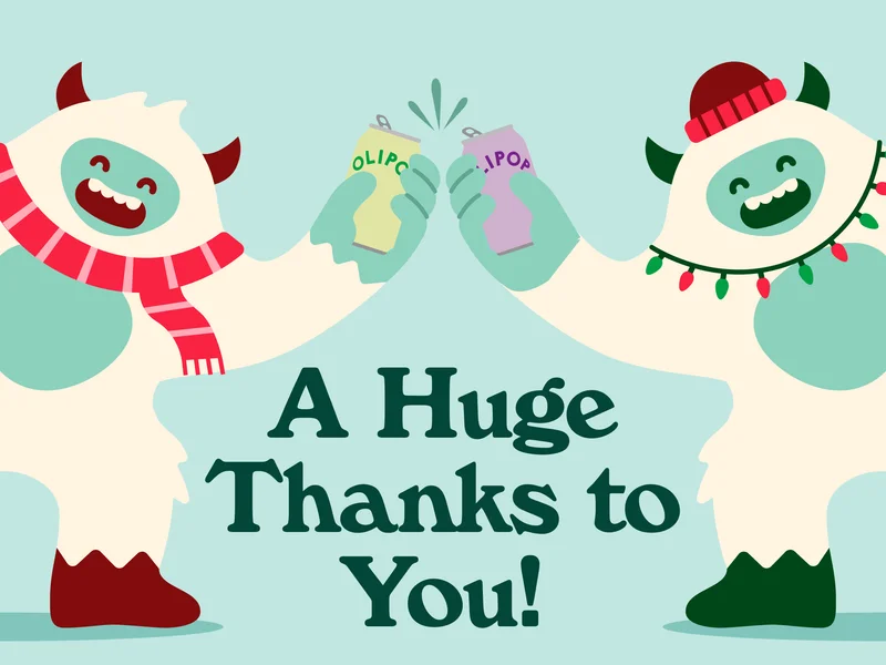 A HUGE thanks to you!